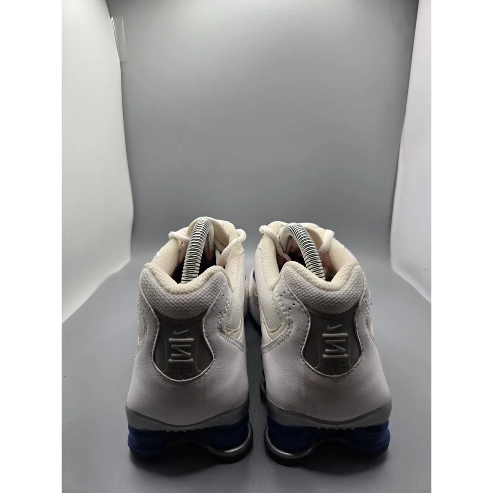 Vintage 2008 Nike Shox NZ White/Blue Running Shoes Women's Size 9 Sneakers...